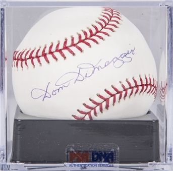 Dom DiMaggio Single Signed OML Selig Baseball (PSA/DNA 9)